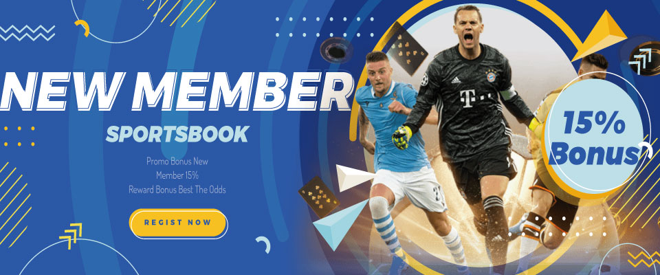 BONUS NEW MEMBER SPORTSBOOK 15%